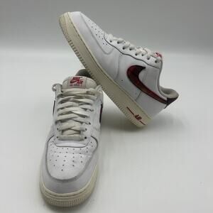 Nike Air Force 1 '07 LV8 Tartan Plaid White University Red DV0789-100 - Size 11